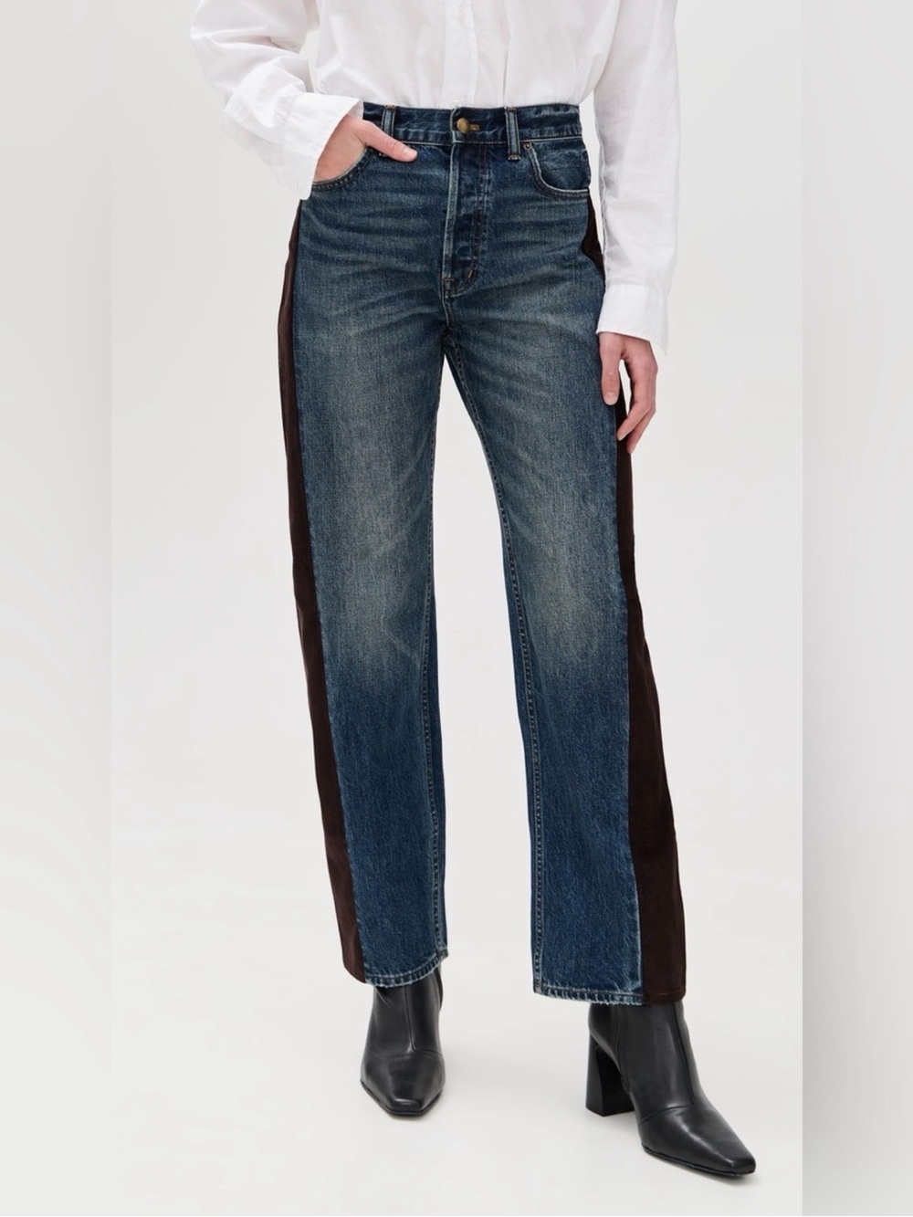 NWT MADEWELL x Kaihara Denim Pieced Barrel Leg Jeans